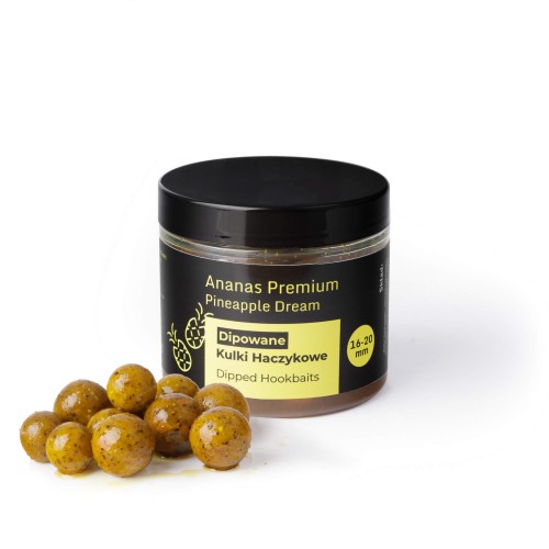 Gedippte Hakenköder Boilies  Ananas 16–20 mm