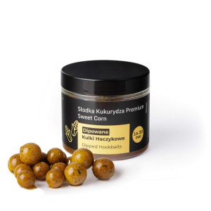Gedippte Hakenköder Boilies Süßer Mais 16–20 mm