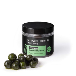Gedippte Hakenköder Boilies Mais–Hanfsamen 16–20 mm