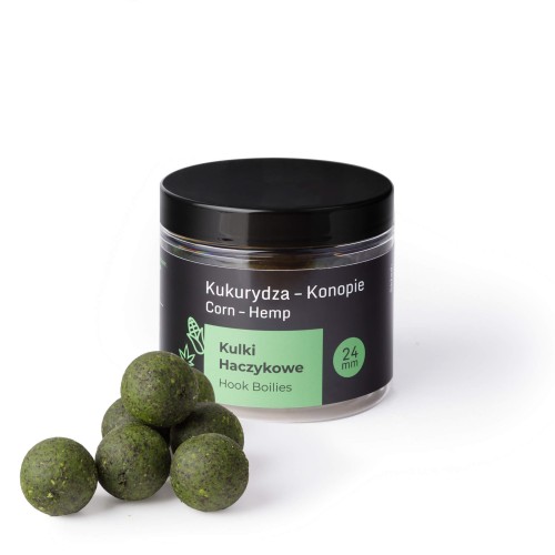 Hakenköder Boilies Mais–Hanfsamen 24mm