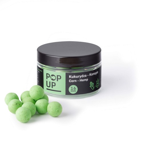 POP UP Boilies  Mais–Hanfsamen 16mm