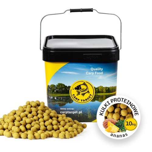 Futterboilies Ananas 20 mm 10 kg + Eimer 17 L