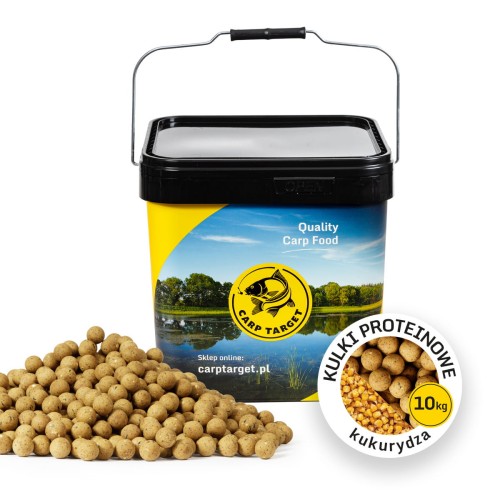 Futterboilies Süßer Mais 20 mm 10 kg + Eimer 17 L